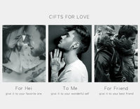 Men's Multicolor Stainless Steel Button Leather Bracelet - DIY & Custom Logo Birthday/Valentine's Day Gift-Bracelet-SWEET T 52