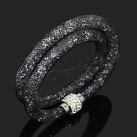 Crystal Mesh Net Double Bracelets, Multicolor Crystal Charm Bracelets For Women & Girls-Bracelet-SWEET T 52