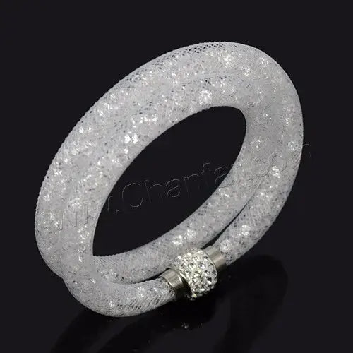 Crystal Mesh Net Double Bracelets, Multicolor Crystal Charm Bracelets For Women & Girls-Bracelet-SWEET T 52