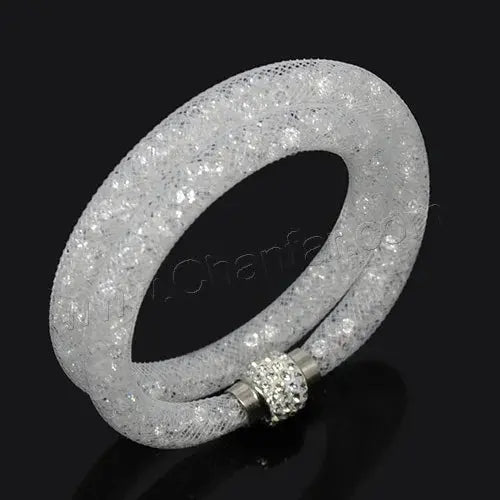 Crystal Mesh Net Double Bracelets, Multicolor Crystal Charm Bracelets For Women & Girls-Bracelet-SWEET T 52