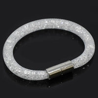 Mesh Net Bracelet For Women & Girls. Resin Crystal Fill, Magnetic Metal Clasp Jewelry-Bracelet-SWEET T 52
