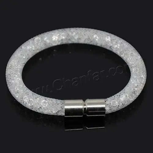 Mesh Net Bracelet For Women & Girls. Resin Crystal Fill, Magnetic Metal Clasp Jewelry-Bracelet-SWEET T 52