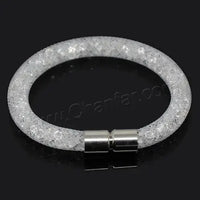 Mesh Net Bracelet For Women & Girls. Resin Crystal Fill, Magnetic Metal Clasp Jewelry-Bracelet-SWEET T 52