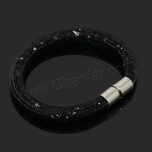 Mesh Net Bracelet For Women & Girls. Resin Crystal Fill, Magnetic Metal Clasp Jewelry-Bracelet-SWEET T 52