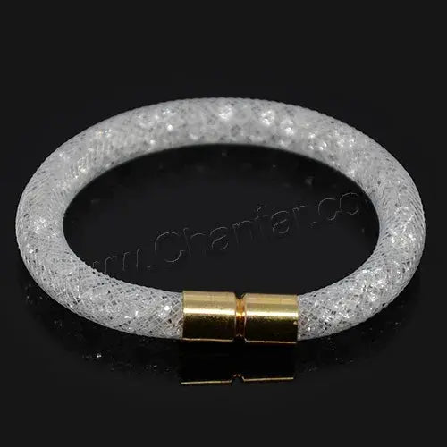 Mesh Net Bracelet For Women & Girls. Resin Crystal Fill, Magnetic Metal Clasp Jewelry-Bracelet-SWEET T 52