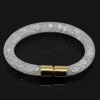 Mesh Net Bracelet For Women & Girls. Resin Crystal Fill, Magnetic Metal Clasp Jewelry-Bracelet-SWEET T 52