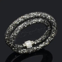 Crystal Mesh Net Double Bracelets, Multicolor Crystal Charm Bracelets For Women & Girls-Bracelet-SWEET T 52