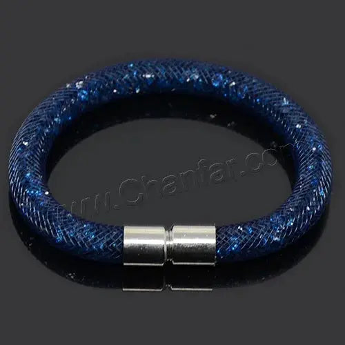 Mesh Net Bracelet For Women & Girls. Resin Crystal Fill, Magnetic Metal Clasp Jewelry-Bracelet-SWEET T 52