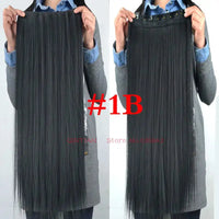 Synthetic Straight Hair 5-Clips, Clip in, One Piece Hair Extensions for Women and Girls - Hairpieces-hair accessories-SWEET T 52