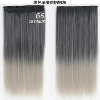 Synthetic Straight Hair 5-Clips, Clip in, One Piece Hair Extensions for Women and Girls - Hairpieces-hair accessories-SWEET T 52