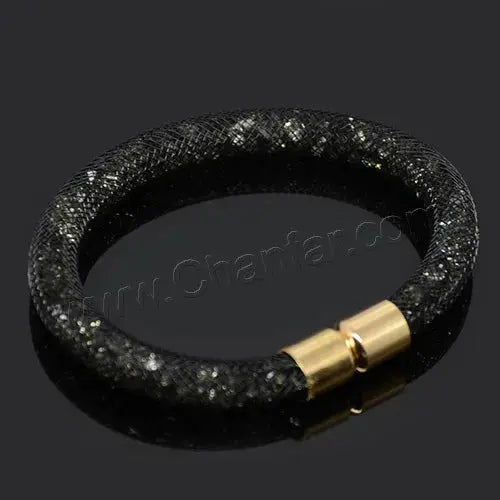 Mesh Net Bracelet For Women & Girls. Resin Crystal Fill, Magnetic Metal Clasp Jewelry-Bracelet-SWEET T 52
