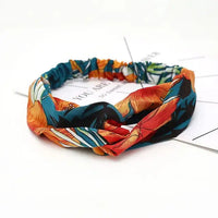 Bohemian Criss-Cross Elastic Hair Bands - Knot Headbands for Women & Girls - Bandana Girls Striped Hairwear-Headbands-SWEET T 52