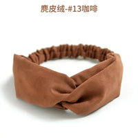 Bohemian Criss-Cross Elastic Hair Bands - Knot Headbands for Women & Girls - Bandana Girls Striped Hairwear-Headbands-SWEET T 52