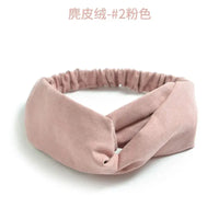 Bohemian Criss-Cross Elastic Hair Bands - Knot Headbands for Women & Girls - Bandana Girls Striped Hairwear-Headbands-SWEET T 52