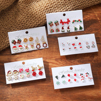 Christmas Festival or Gift Earrings for Women. Snowflake/Socks/Christmas Tree/Santa Claus/Wreath