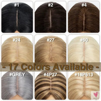 Hair Toppers - 7x13 cm Women's Hair Topper Clip, Natural 100% Human Hair For Women and Girls, Silk Based Clip-In Hair Extension-hair accessories-SWEET T 52