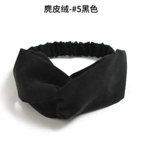 Bohemian Criss-Cross Elastic Hair Bands - Knot Headbands for Women & Girls - Bandana Girls Striped Hairwear-Headbands-SWEET T 52