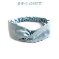 Bohemian Criss-Cross Elastic Hair Bands - Knot Headbands for Women & Girls - Bandana Girls Striped Hairwear-Headbands-SWEET T 52