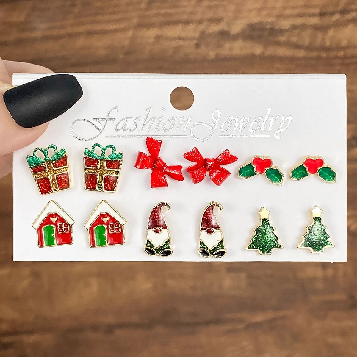 Christmas Festival or Gift Earrings for Women. Snowflake/Socks/Christmas Tree/Santa Claus/Wreath