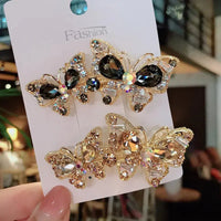 Retro Full Diamond Hairpins for Women & Girls. Fashion Hairpins, Rhinestone Hair Accessories, Butterfly Hairpins - SWEET T 52