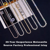 Luxury Men Women Hip Hop Iced Out Fine Jewelry 2MM 3MM 4MM 5MM Lab Diamond S925 Silver Vvs Moissanite Tennis Chain Necklace Sweet T 52