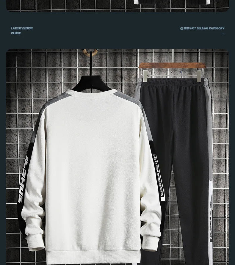 Men's Spring and Autumn Clothes - 2 Piece Set. Men's Sweatsuit/Tracksuit/Outwear. Harajuku Jogging Suit.