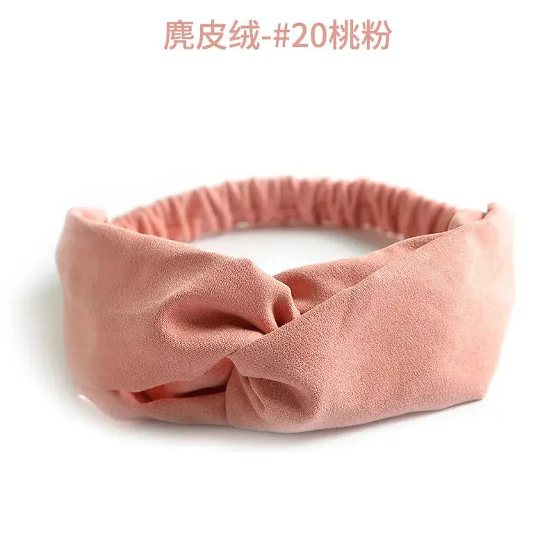 Bohemian Criss-Cross Elastic Hair Bands - Knot Headbands for Women & Girls - Bandana Girls Striped Hairwear-Headbands-SWEET T 52