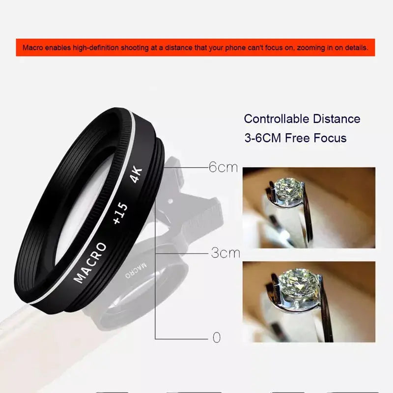37MM 15X Macro Lens 4K HD Professional Photography Phone Camera Lens - 30X Macro Lens for Smartphone-lens-SWEET T 52