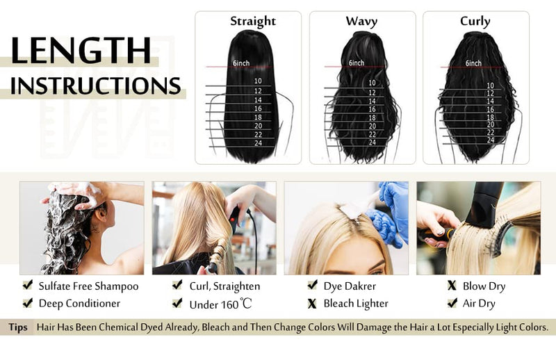 Clip-in Hair Extensions - Human Hair Clips Balayage (highlights) 7pcs, 120g, Double Weft Human Hair Extensions for Women and Girls, 18 Inches