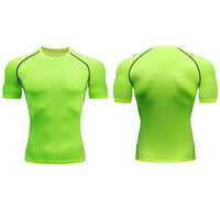 Quick Drying Elastic T-Shirt for Men & Boys, Anti-Wrinkle in 8 Solid Colors for Gym or Sports