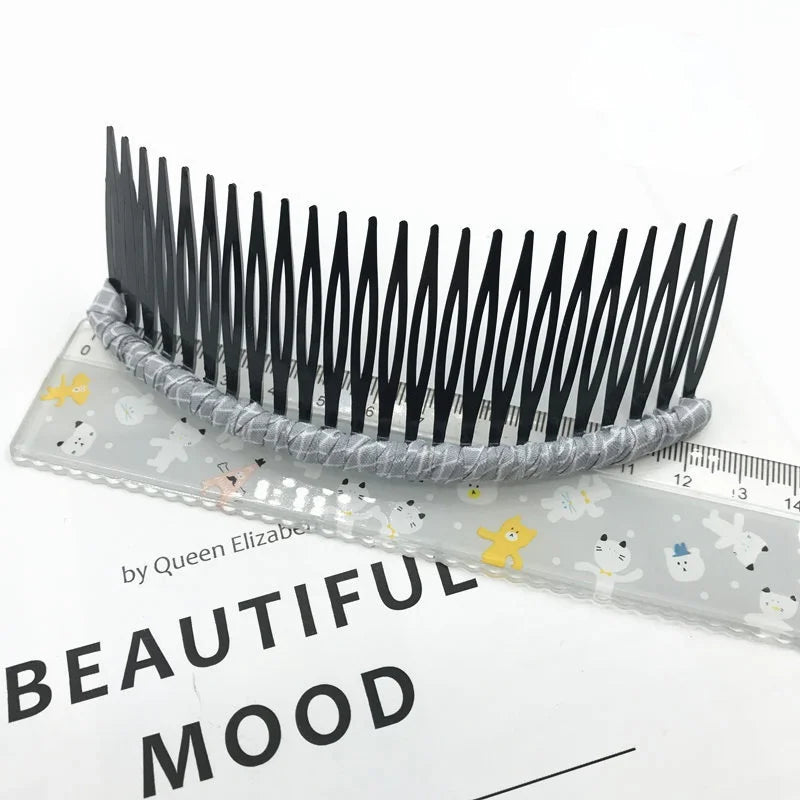 5pc/set Hair Side Combs - Cloth Art Insert Combs for Women and Girls. Ladies' Hair Styling Tools