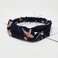 Bohemian Criss-Cross Elastic Hair Bands - Knot Headbands for Women & Girls - Bandana Girls Striped Hairwear-Headbands-SWEET T 52