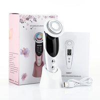 7 in 1 RF&EMS Micro Current Lifting Device - Vibration LED Face Skin Rejuvenation, Wrinkle Remover, Anti-Aging Facial Beauty Device