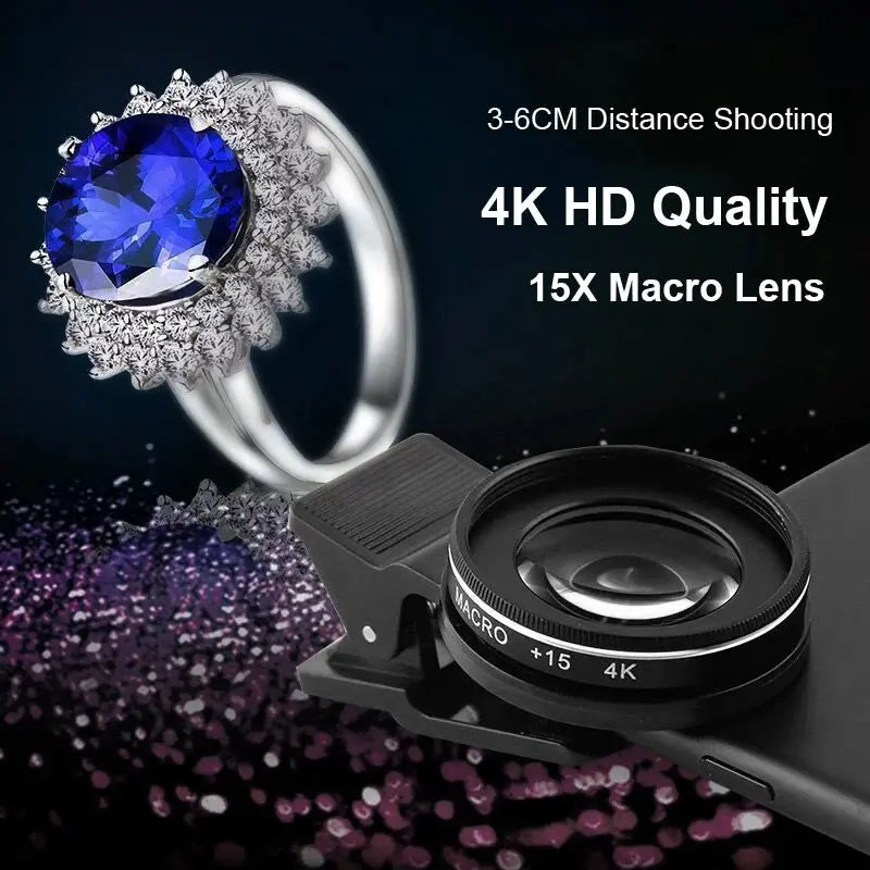 37MM 15X Macro Lens 4K HD Professional Photography Phone Camera Lens - 30X Macro Lens for Smartphone-lens-SWEET T 52