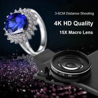 37MM 15X Macro Lens 4K HD Professional Photography Phone Camera Lens - 30X Macro Lens for Smartphone-lens-SWEET T 52
