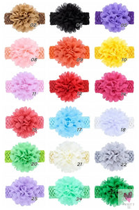 Head Band for Infants/Toddlers - Girls' Headbands, Chiffon Flower, Soft Stretchy Hair Band Accessories Sweet T 52