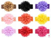 Head Band for Infants/Toddlers - Girls' Headbands, Chiffon Flower, Soft Stretchy Hair Band Accessories Sweet T 52