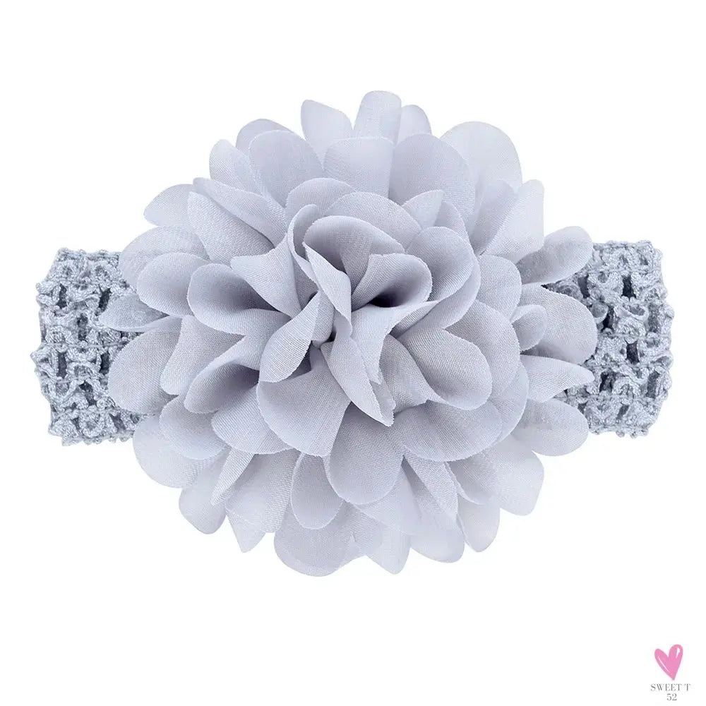 Head Band for Infants/Toddlers - Girls' Headbands, Chiffon Flower, Soft Stretchy Hair Band Accessories Sweet T 52