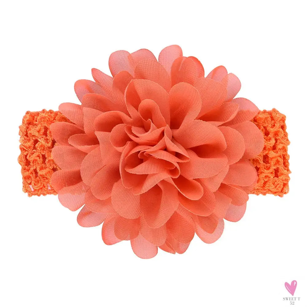 Head Band for Infants/Toddlers - Girls' Headbands, Chiffon Flower, Soft Stretchy Hair Band Accessories Sweet T 52