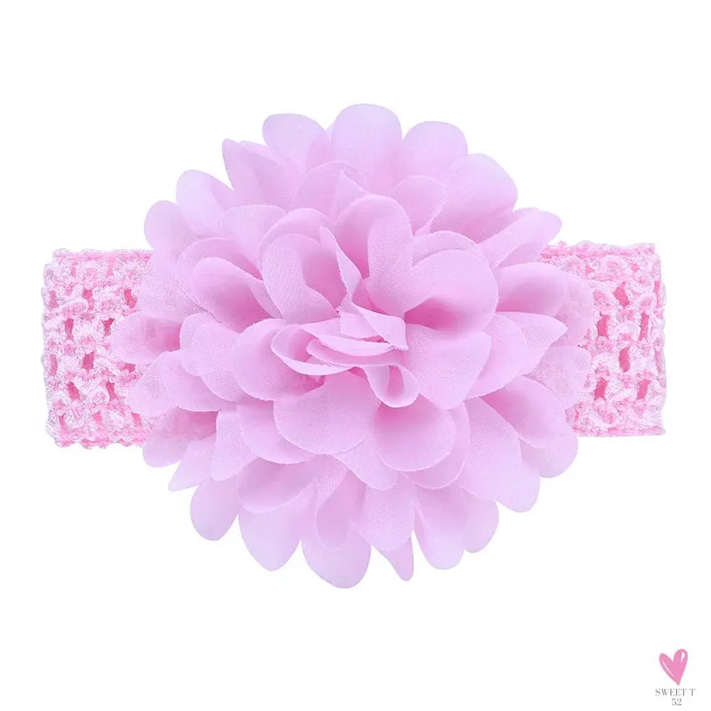Head Band for Infants/Toddlers - Girls' Headbands, Chiffon Flower, Soft Stretchy Hair Band Accessories Sweet T 52