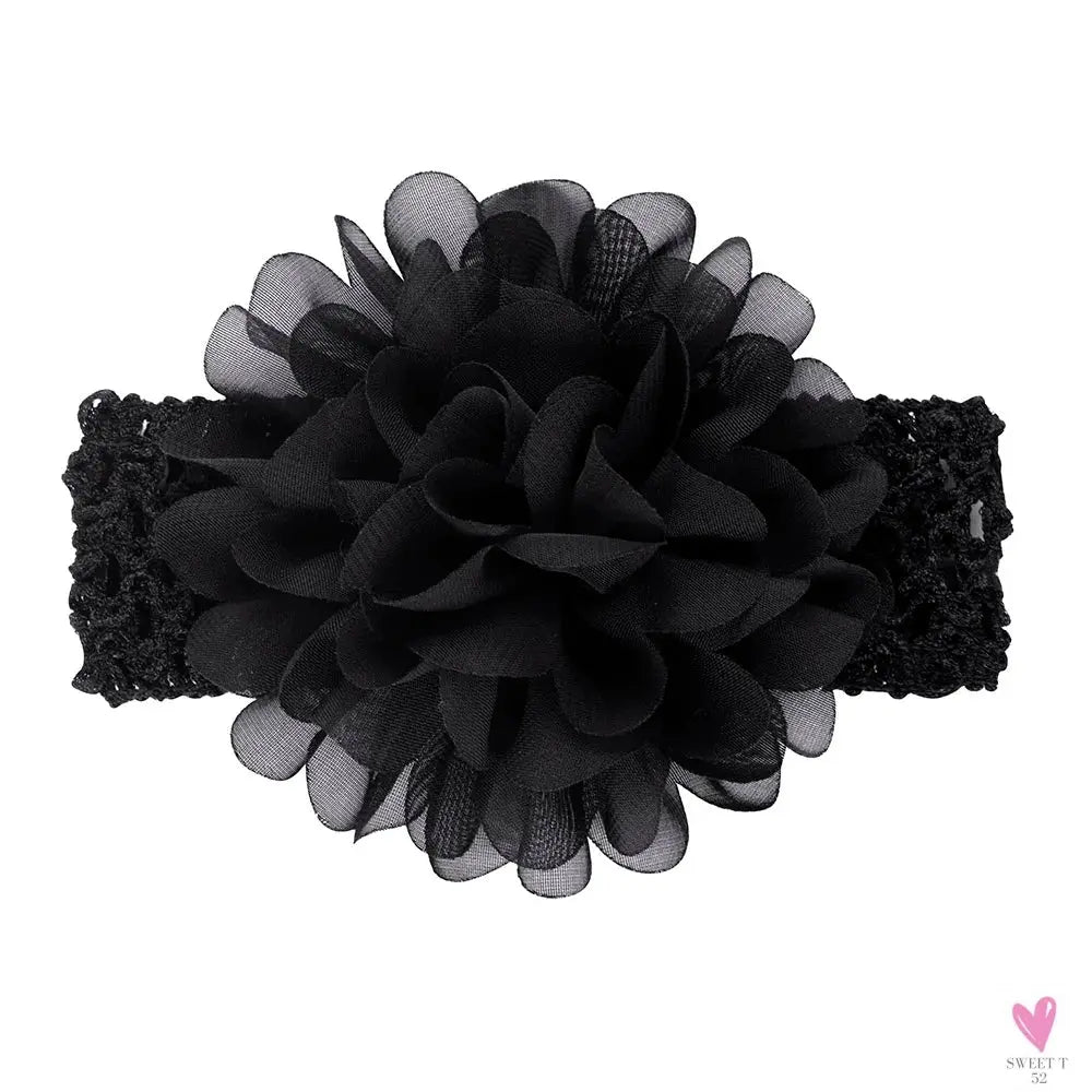 Head Band for Infants/Toddlers - Girls' Headbands, Chiffon Flower, Soft Stretchy Hair Band Accessories Sweet T 52