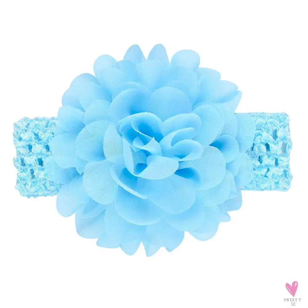 Head Band for Infants/Toddlers - Girls' Headbands, Chiffon Flower, Soft Stretchy Hair Band Accessories Sweet T 52