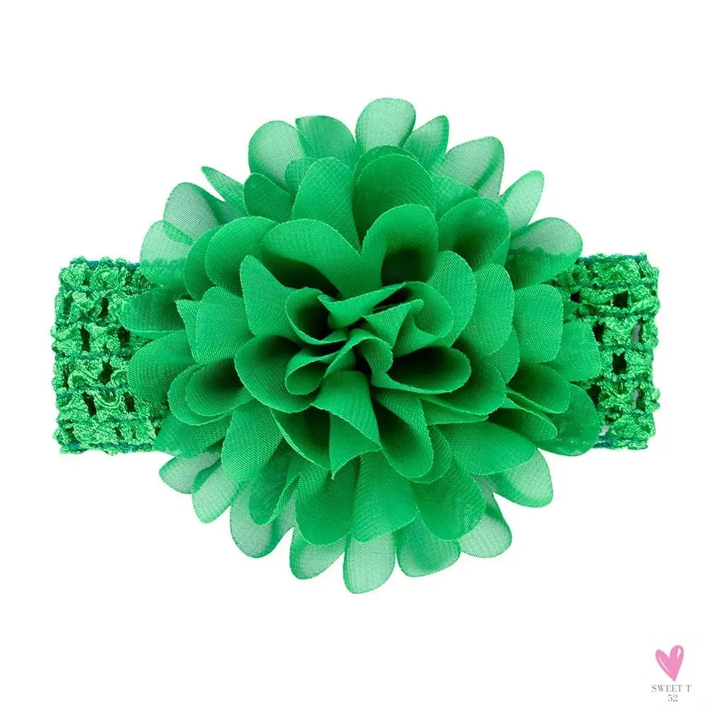 Head Band for Infants/Toddlers - Girls' Headbands, Chiffon Flower, Soft Stretchy Hair Band Accessories Sweet T 52