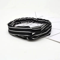 Bohemian Criss-Cross Elastic Hair Bands - Knot Headbands for Women & Girls - Bandana Girls Striped Hairwear-Headbands-SWEET T 52