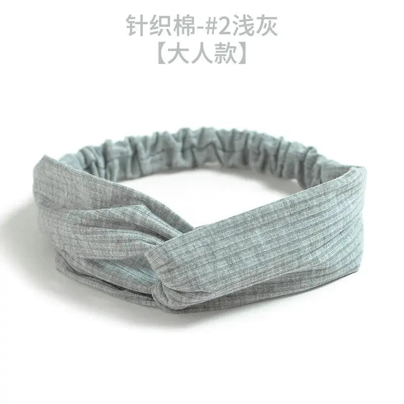 Bohemian Criss-Cross Elastic Hair Bands - Knot Headbands for Women & Girls - Bandana Girls Striped Hairwear-Headbands-SWEET T 52