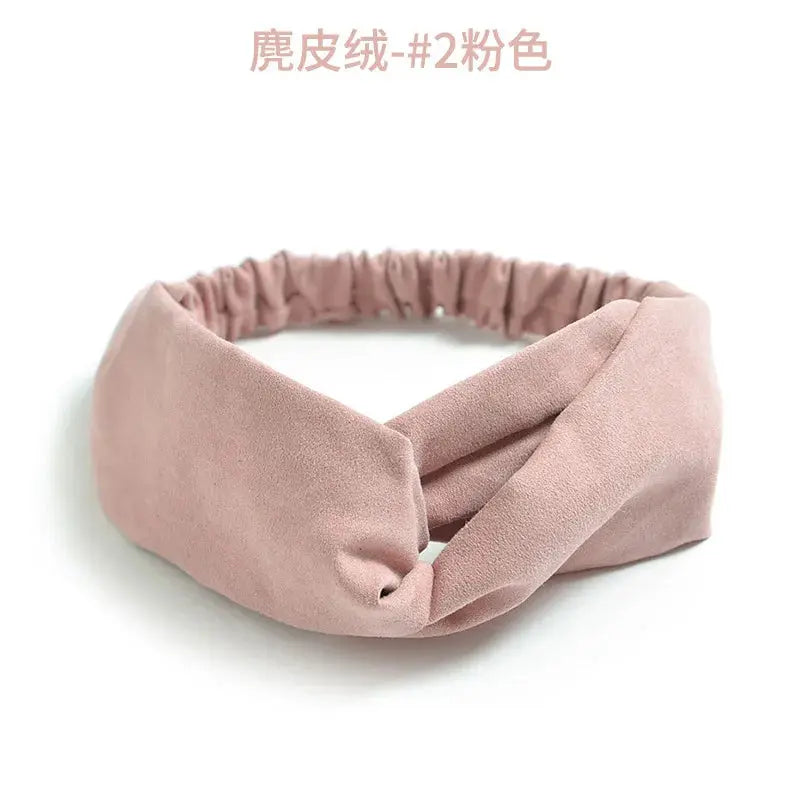 Bohemian Criss-Cross Elastic Hair Bands - Knot Headbands for Women & Girls - Bandana Girls Striped Hairwear-Headbands-SWEET T 52