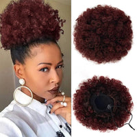 Afro Puff Kinky Curly Drawstring Ponytail - 4, 6 & 8 Inch, 8 Shades