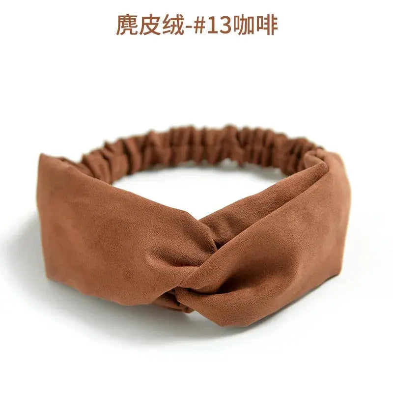 Bohemian Criss-Cross Elastic Hair Bands - Knot Headbands for Women & Girls - Bandana Girls Striped Hairwear-Headbands-SWEET T 52