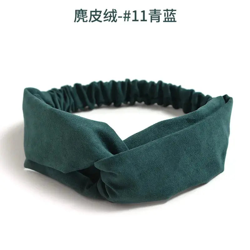 Bohemian Criss-Cross Elastic Hair Bands - Knot Headbands for Women & Girls - Bandana Girls Striped Hairwear-Headbands-SWEET T 52