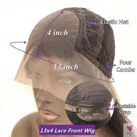 Highlight Brown Silk Base Wigs, Human Hair. Glueless Human Hair Wigs with Brown Roots, 200 Density Lace Front Wigs, Short Bob Wigs Sweet T 52